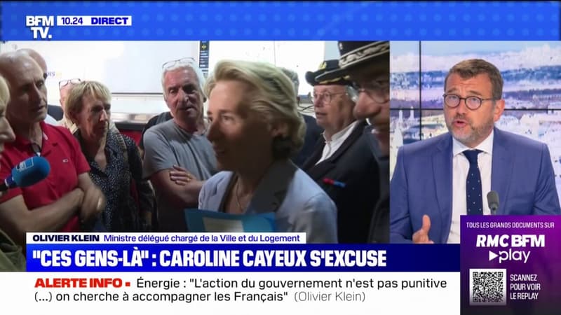 Olivier Klein, sur les excuses de Carline Cayeux: 