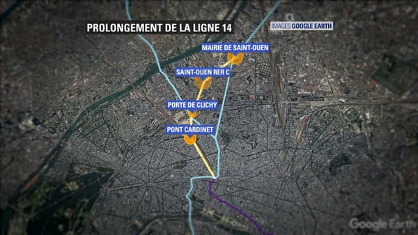 Le prolongement de la ligne 14 devrait permettre de désaturer la ligne 13.