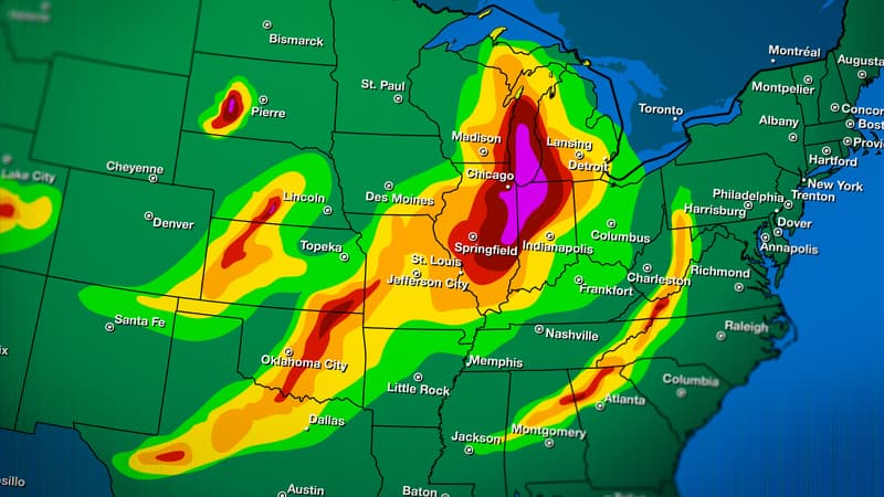 Frappé par les réductions d’effectifs voulus par Donald Trump, le service américain de la météo recourt à l’IA pour générer des cartes de prévision, où s’affichent des villes imaginaires