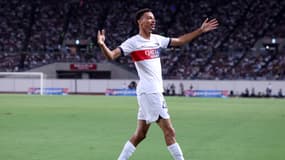 Hugo Ekitike avec le PSG face au Cerezo Osaka, le 28 juillet 2023