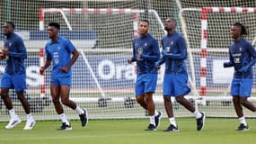 Les Bleus à l'entraînement le 09/10/2023