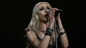 Taylor Momsen lors d'un concert de son groupe The Pretty Reckless en Allemagne le 17 mai 2024. 