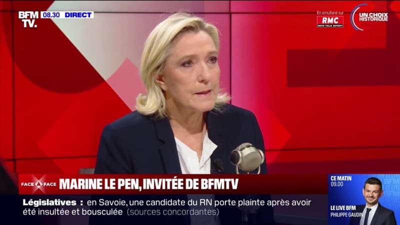 Législatives: Marine Le Pen estime que le RN 