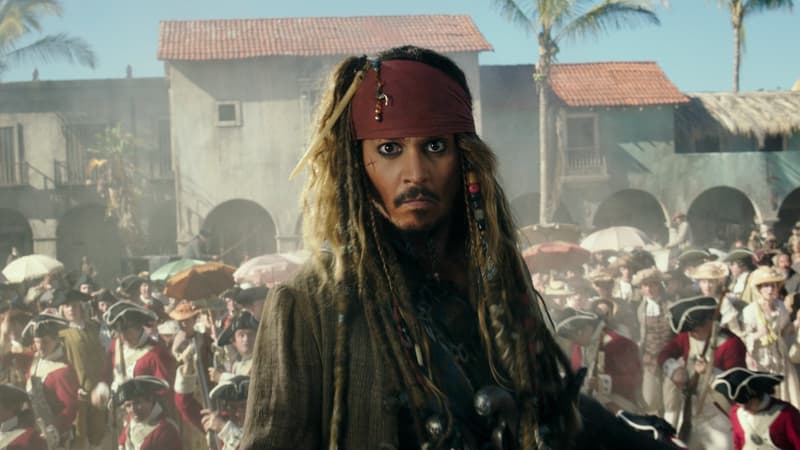 Johnny Depp dans le cinquième volet de "Pirates des Caraïbes".