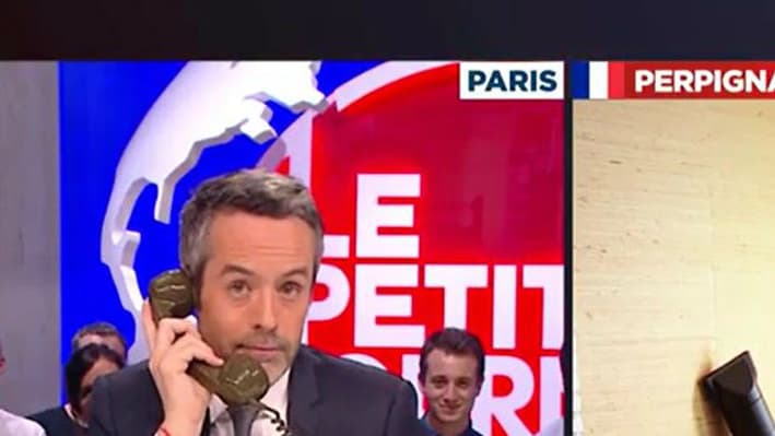 Catherine en duplex pour "Le Petit Journal"