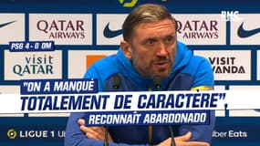 PSG 4-0 OM : "On a manqué totalement de caractère", reconnaît Abardonado