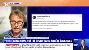 Gendarme tué à Mougins: le suspect "s'est présenté de lui-même au commissariat", déclare Bruno Bartoccetti (UN1TÉ)
