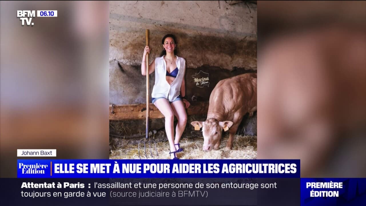 Une agricultrice pose dénudée dans son pré pour un calendrier solidaire