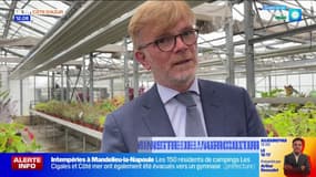 Antibes: le ministre démissionnaire de l'Agriculture Marc Fesneau en visite dans des établissements agricoles