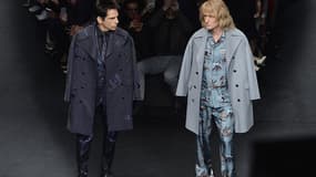 Ben Stiller et Owen Wilson au défilé Valentino à Paris, le 10 mars 2015, pendant la Fashion Week.
