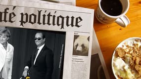 François Hollande apparaît en aveugle sur le calendrier de la fédération des aveugles de France.