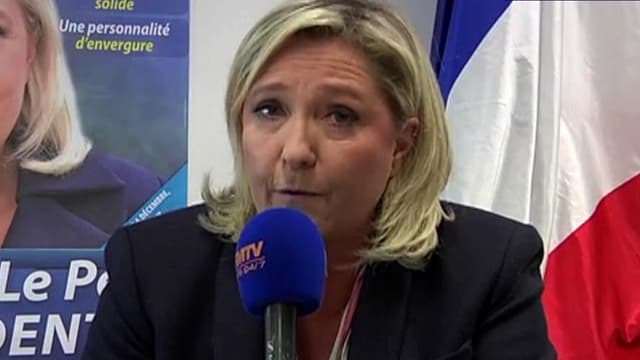 Marine Le Pen, ce lundi soir.