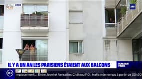 Il y a un an, les Parisiens étaient aux balcons