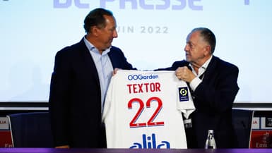 John Textor et Jean-Michel Aulas en juin 2022