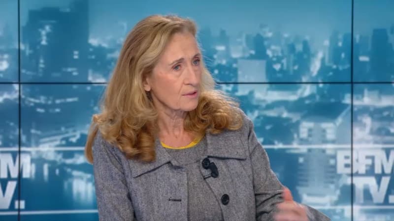Nicole Belloubet la garde des sceaux sur le plateau de BFMTV ce vendredi