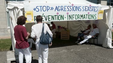 La tente du Centre d'accueil et de prévention, le 27 juillet 2017.