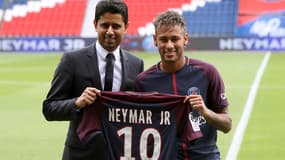 Neymar à son arrivée au PSG
