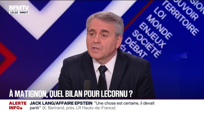 "Nous avons un budget qui est un budget raté", estime Xavier Bertrand (LR)
