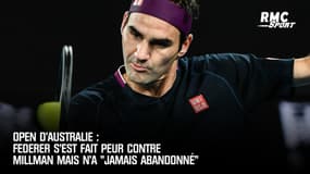 Open d'Australie : Federer s'est fait peur contre Millman mais n'a "jamais abandonné"