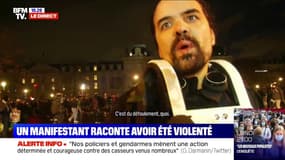 "Ils ont tapé quand même": un manifestant raconte avoir été violenté par les forces de l'ordre ce samedi à Paris