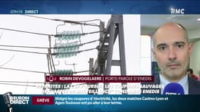 "Il y aura des procédures disciplinaires", prévient le porte-parole d'Enedis après des coupures de courant sauvages
