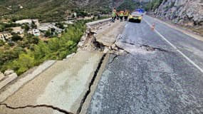 La route de la Gineste est fermée jusqu'à lundi minimum, à la suite d'un éboulement.