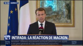 Jérusalem : "La solution doit être trouvée par une négociation entre Israéliens et Palestiniens", dit Macron