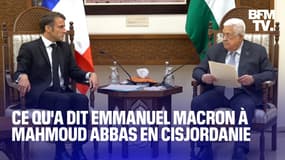 "Je vois, j'entends les souffrances des populations civiles à Gaza": les propos d'Emmanuel Macron à Mahmoud Abbas, président de l'Autorité palestinienne