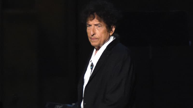 Bob Dylan sur scène à Los Angeles en février 2015