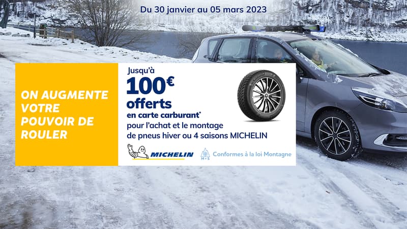 Norauto propose une superbe offre Michelin sur les célèbres pneus d'hiver