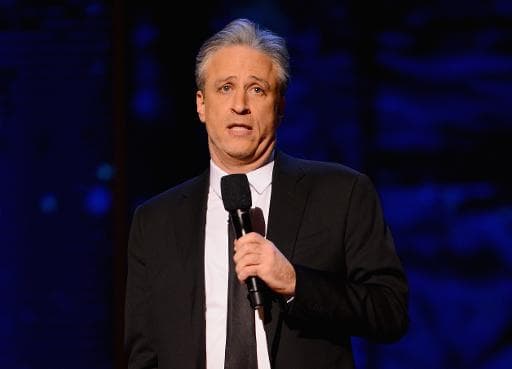 L'humoriste Jon Stewart à New York, le 28 février 2015 à New York L'humoriste Jon Stewart à New York, le 28 février 2015 à New York