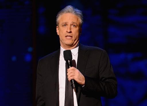 L'humoriste Jon Stewart à New York, le 28 février 2015 à New York