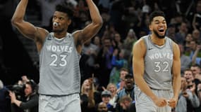 Jimmy Butler et Karl-Anthony Towns