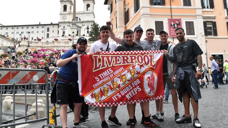 Quelques supporters anglais à Rome