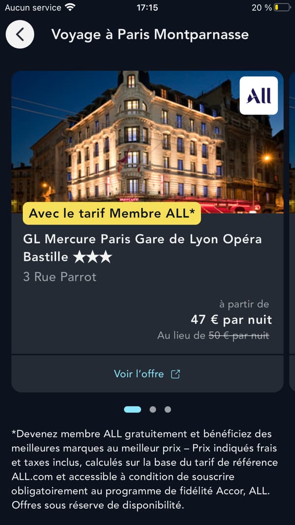 Sur SNCF Connect, il est désormais possible de réserver une chambre d'hôtel