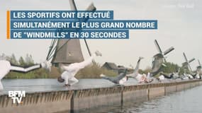 Ces pros du breakdance battent le record de "moulins à vent"... aux Pays-Bas