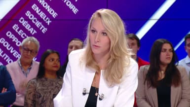 Marion Maréchal, candidate Reconquête, est l'invitée du grand oral des européennes sur BFMTV, le 2 juin 2024.