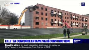 Lille: la rénovation du quartier Concorde a débuté avec la démolition d'un premier HLM