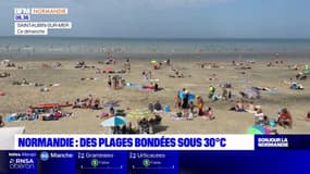 Normandie: sous 30°C, les plages prises d'assaut