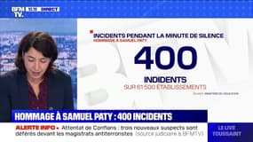 Hommage à Samuel Paty: 400 incidents répertoriés pendant la minute de silence