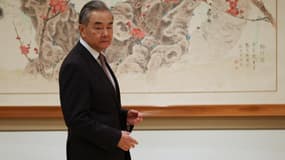 Le ministre chinois des Affaires étrangères Wang Yi assiste à une réunion avec le secrétaire d'État américain Antony Blinken, le 27 septembre 2024, à New York.