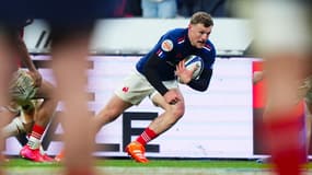 Emilien Gailleton avec le XV de France le 31 janvier 2025