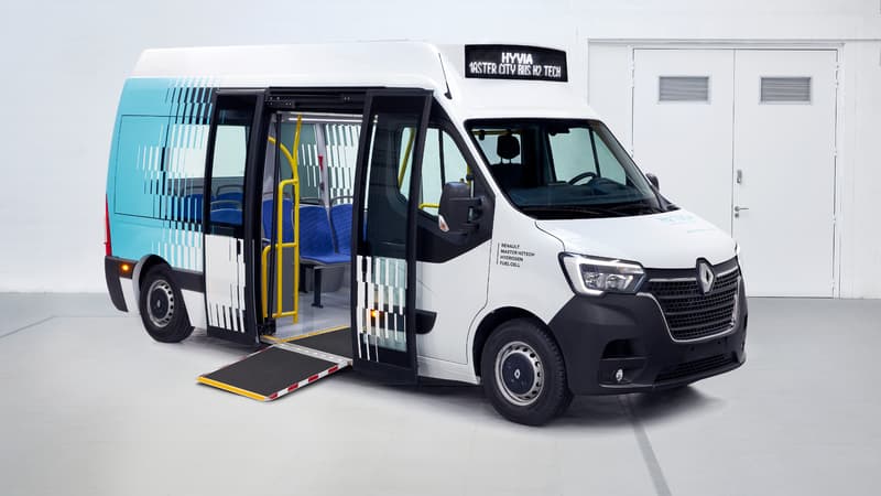 Ce minibus Renault Master fonctionne à l'hydrogène.