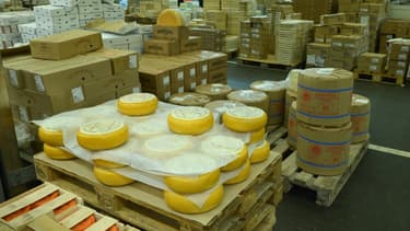 Photo de fromages au marché national de Rungis en décembre 2015 (image d'illustration)