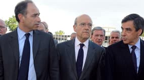 Jean-François Copé, Alain Juppé et François Fillon le 3 mai 2012.