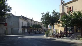 Vue d'Aigues-Vives, dans le Gard