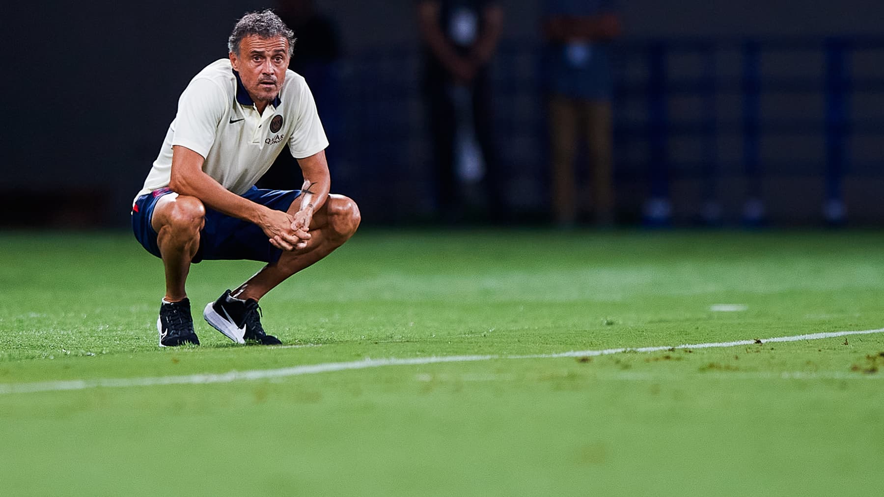 Luis Enrique pendant PSG-Inter Milan au Japon, le 1er août 2023 Luis Enrique pendant PSG-Inter Milan au Japon, le 1er août 2023