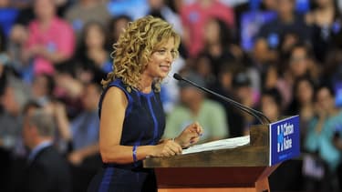 La présidente du parti démocrate Debbie Wasserman Schultz le 23 juillet dernier en Floride.