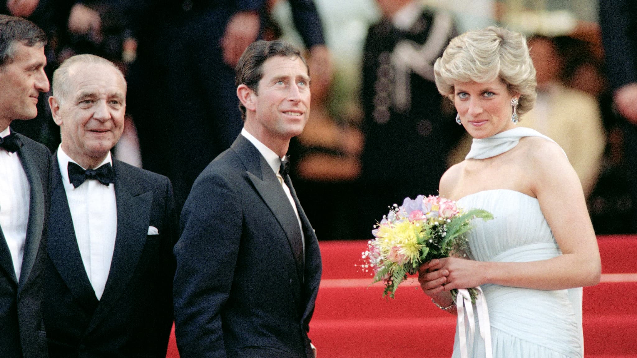 Le prince Charles et la princesse Diana au festival de Cannes, en mai 1987. 