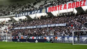 Les tribunes du Matmut Atlantique avant Bordeaux-Rodez, le 28 octobre 2023